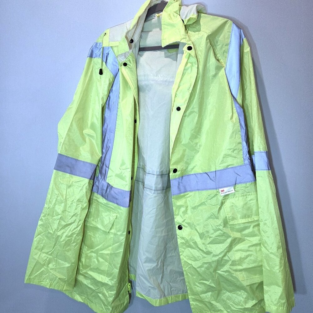 NWOT FrogWear Safety Raincoat with Detachable Hood Size 3XL